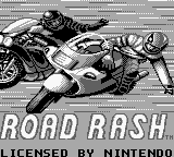 Road Rash title screen for GameBoy